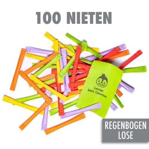 100 regenbogenlose nieten - 100,