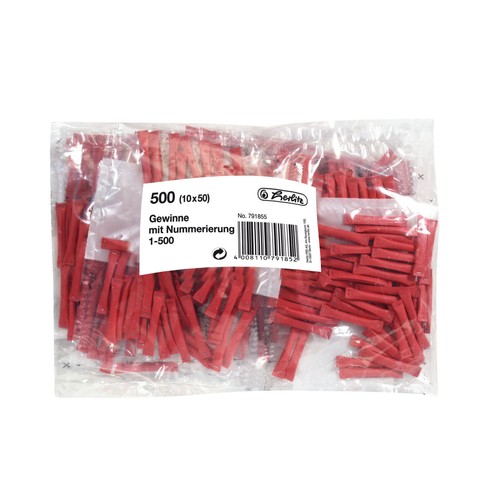 Herlitz gewinnlose 500 - 1-500, 10x50