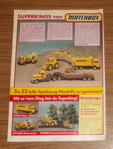 Seltene werbung matchbox - seltene,