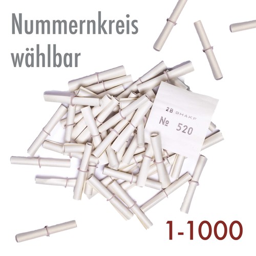 1000 röllchenlose weiß - 1-1000,
