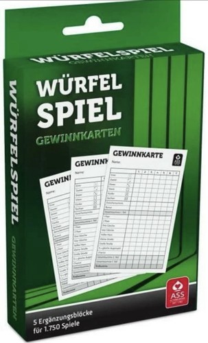 Würfelspiel gewinnkarten 5 - würfelspiel,