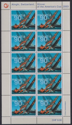 Schweiz minr 1831 - minr., kleinbogen