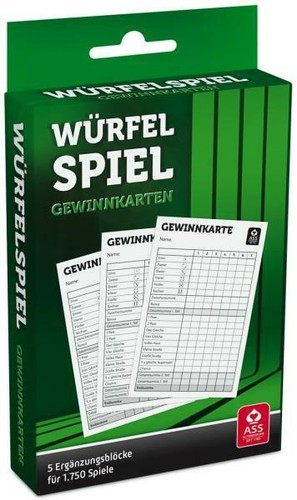Würfelspiel gewinnkarten 5 - würfelspiel,