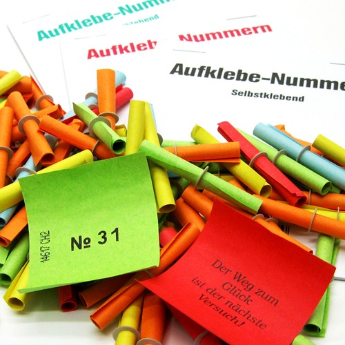 Bunte röllchenlose gewinnlose - bunte,